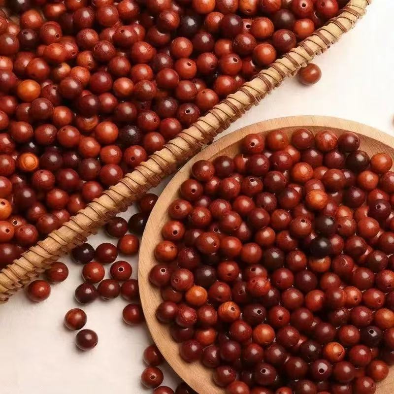 Rosewood Beads – Premium Natural Dark Wood Beads for DIY Jewelry Making, Mala & Luxury Crafts