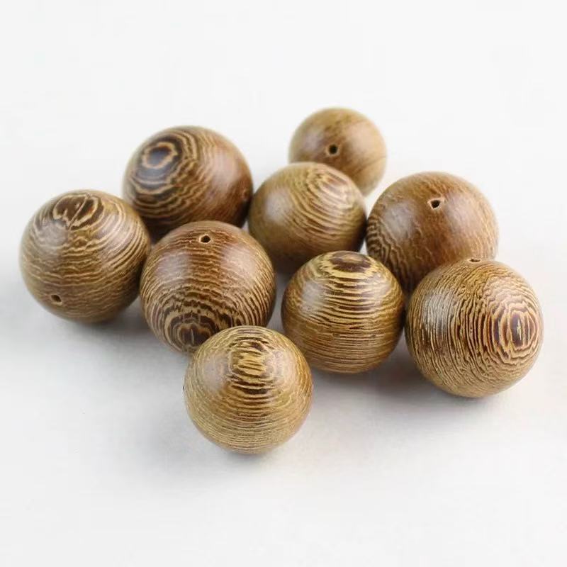Wenge Wood Beads – Natural Grain Wooden Beads for DIY Jewelry Making, Bracelets & Crafts