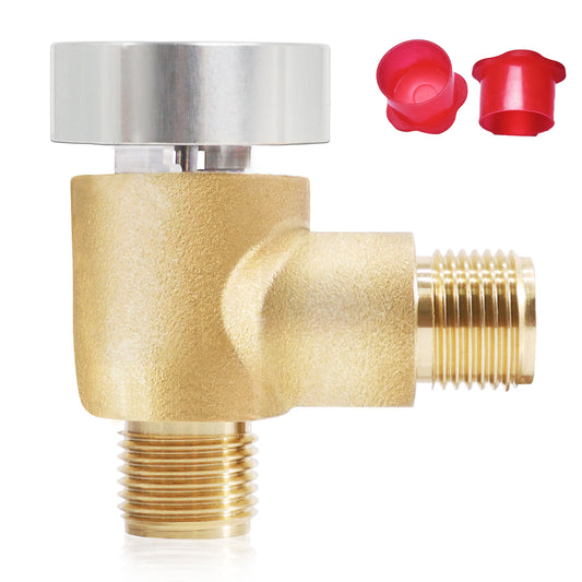 Upgraded Brass RV Vacuum Breaker Check Valve, 571-VAC-CHK-A Camper Trailer Flusher Check Valve fit for b&b Model 571 Check valve Replace Leaking Vacuum Breaker on Black Tank System 1/2 DN Male Visit the Aimery Store