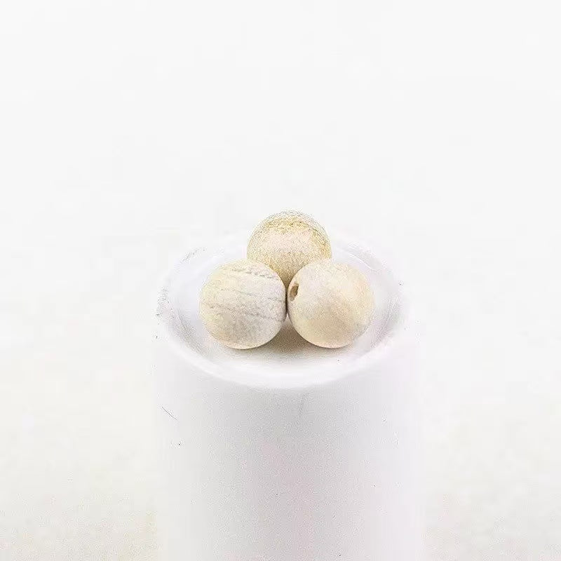 Camphor Wood Beads – Natural Aromatic Wooden Beads for DIY Jewelry, Bracelets & Meditation