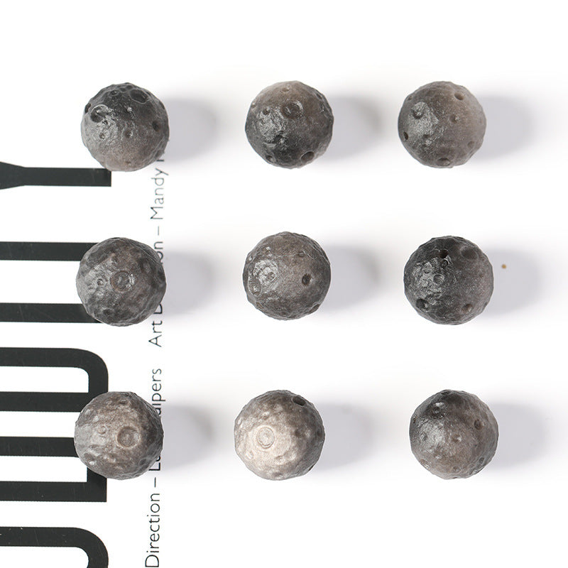 Silver Sheen Obsidian Beads – Natural Cosmic Stone Beads for DIY Jewelry, Bracelet & Protection Jewelry Making